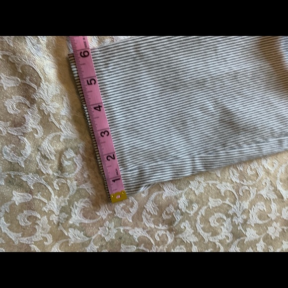 ELLE capris pin striped high rise, ankle pants - Picture 11 of 12